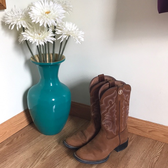 Brown Cowboy Boots (Tony Lama) - Picture 1 of 8